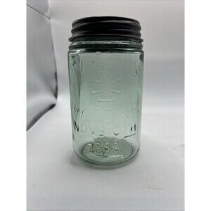 Mason’s Hero Cross Pint Fruit Patent Nov 30th 1858 Jar Incorrect Lid